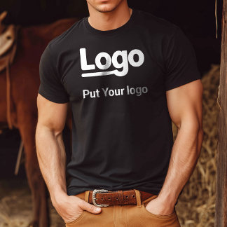 Aangepaste Logo Zet uw Logo ontwerp T-shirt