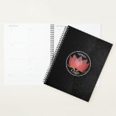 Aangepaste LOGO zwart leder Planner (Display)