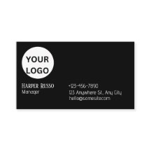 Aangepaste logo zwart