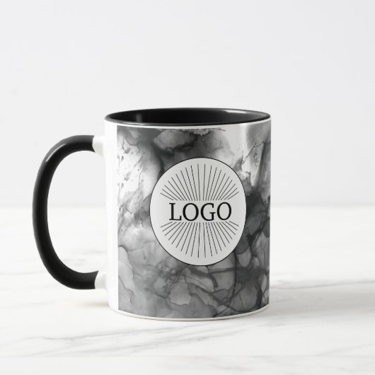 Aangepaste Logo zwart-wit Mok (Links)