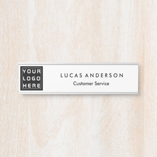 Aangepaste Logo zwarte handmatige deurpas Deurbordje (Voorkant)