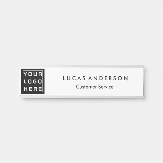 Aangepaste Logo zwarte handmatige deurpas Deurbordje (Voorkant)