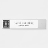 Aangepaste Logo zwarte handmatige deurpas Deurbordje (Voorkant)