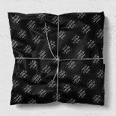 Aangepaste logo zwarte tissue papier business verp