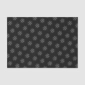 Aangepaste logo zwarte tissue papier business verp (Voorkant)