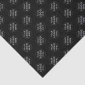 Aangepaste logo zwarte tissue papier business verp (Detail)