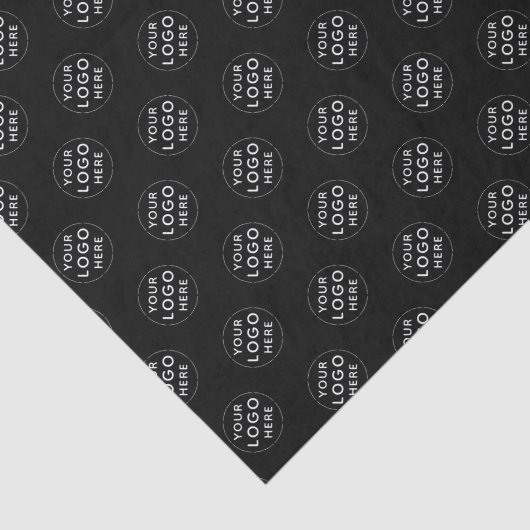 Aangepaste logo zwarte tissue papier business verp (Detail)