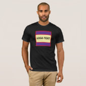 Aangepaste logokleurmix t-shirt (Voorkant volledig)