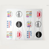 Aangepaste logo's evenement achtergrond Step and R Wandkleed (Voorkant (horizontaal))