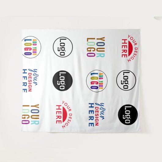 Aangepaste logo's evenement achtergrond Step and R Wandkleed (Voorkant (horizontaal))