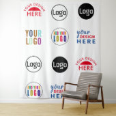 Aangepaste logo's evenement achtergrond Step and R Wandkleed (In situ)