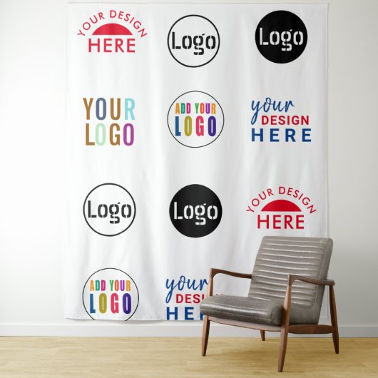 Aangepaste logo's evenement achtergrond Step and R Wandkleed (In situ)