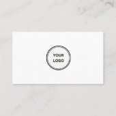 Aangepaste logo's, sociale media-pictogrammen en Q Visitekaartje (Achterkant)