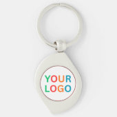 Aangepaste logosleutelhanger voor bedrijfsbranding sleutelhanger (Voorkant)