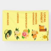 Aangepaste lokale fruitstandaard spandoek (Horizontaal)