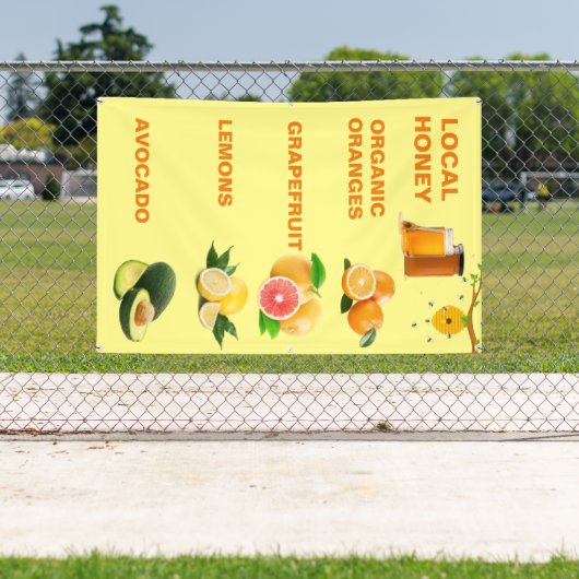 Aangepaste lokale fruitstandaard spandoek (Insitu)