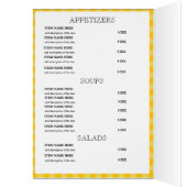 Aangepaste lokale Restaurantmenukaart (Binnen (Links))