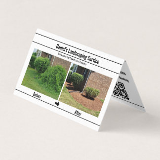 Aangepaste lokale service- en bedrijfsbrochure Zak Visitekaartje
