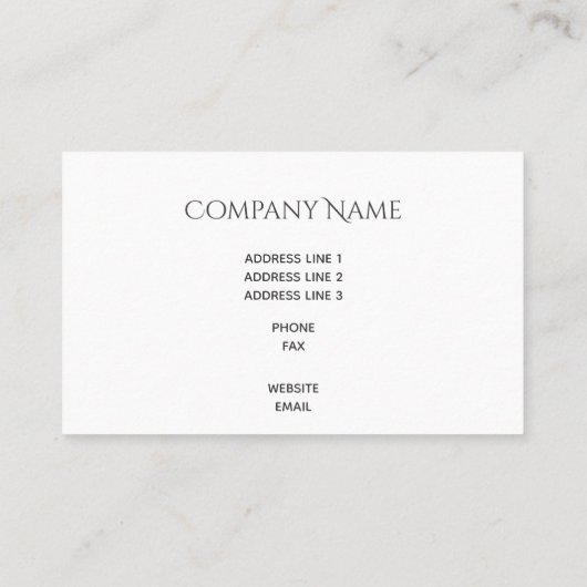 Aangepaste lokale zorg voor landschapsontwerp visitekaartje (Achterkant)