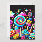 Aangepaste Lollipop Wonderland Verjaardag Kaart (Achterkant)