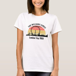 Aangepaste Londen Vakantie Zonsondergang Vrouwen T-shirt