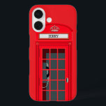 Aangepaste London Red Phone Booth iPhone 16 Hoesje<br><div class="desc">☎️ Neem een stukje Londen mee, waar je ook gaat! Deze iPhone 16 hoesje is voorzien van een gedurfd en stijlvol rood Brits telefoonhokje ontwerp, waardoor u uw toestel kunt laten genieten van de klassieke stadscharme. Personaliseer het met jouw naam voor een unieke en opvallende touch! Duurzaam, beschermend en ideaal...</div>