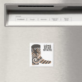 aangepaste lone star cowboy boot magnet (Insitu (Vaatwasser))