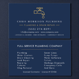 Aangepaste Loodgieter Visitekaartje