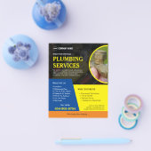 Aangepaste loodgietersdiensten flyer (Enkel)