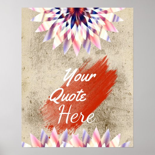 Aangepaste  Lotus Flower voor offerte Poster (Voorkant)