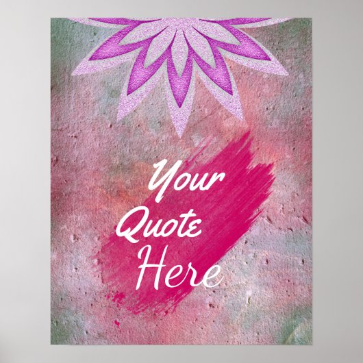 Aangepaste  Lotus Flower voor offerte Poster (Voorkant)