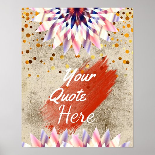 Aangepaste  Lotus Flower voor offerte Poster (Voorkant)