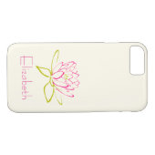 Aangepaste Lotus Flower/Water Lily Case-Mate iPhone Case (Achterkant (Horizontaal))