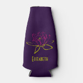 Aangepaste Lotus Flower/Water Lily Flesjeskoeler (Voorkant)