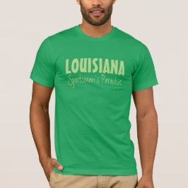 aangepaste LOUISIANA-tekstkleding T-shirt