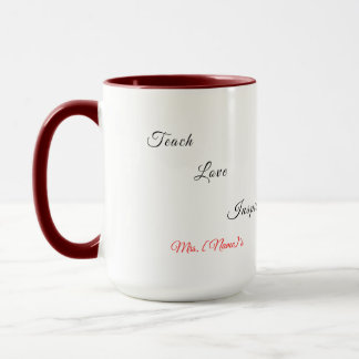 Aangepaste Love Preschool Teacher Combo Mok