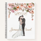 Aangepaste Love Wedding Edit binnen ontwerp papier Notitieboek (Voorkant)