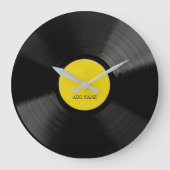 Aangepaste LP Vinyl Record wandklok (Voorkant)