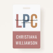 Aangepaste LPC Licensed Professional Counselor Badge (Voorkant)