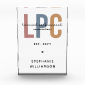 Aangepaste LPC Licensed Professional Counselor Fotoblokken (Voorkant)