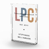 Aangepaste LPC Licensed Professional Counselor Fotoblokken (Rechts)