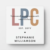 Aangepaste LPC Licensed Professional Counselor Fotoplaat (Voorkant)