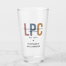 Aangepaste LPC Licensed Professional Counselor Glas