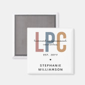 Aangepaste LPC Licensed Professional Counselor Magneet (Voorkant / Achterkant)