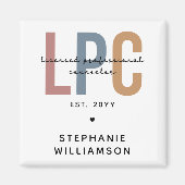 Aangepaste LPC Licensed Professional Counselor Magneet (Voorkant)