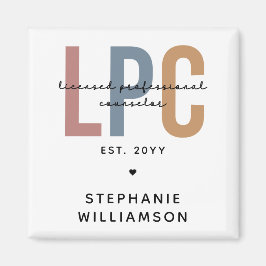 Aangepaste LPC Licensed Professional Counselor Magneet