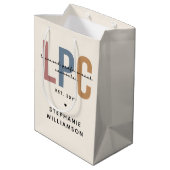 Aangepaste LPC Licensed Professional Counselor Medium Cadeauzakje (Achterkant Gekanteld)