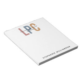 Aangepaste LPC Licensed Professional Counselor Notitieblok