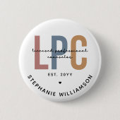 Aangepaste LPC Licensed Professional Counselor Ronde Button 5,7 Cm (Voorkant)