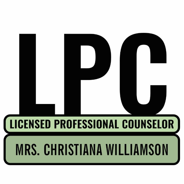 Aangepaste LPC Licensed Professional Counselor Staand Fotobeeldje (Voorkant)